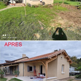Agrandissement d'une longère